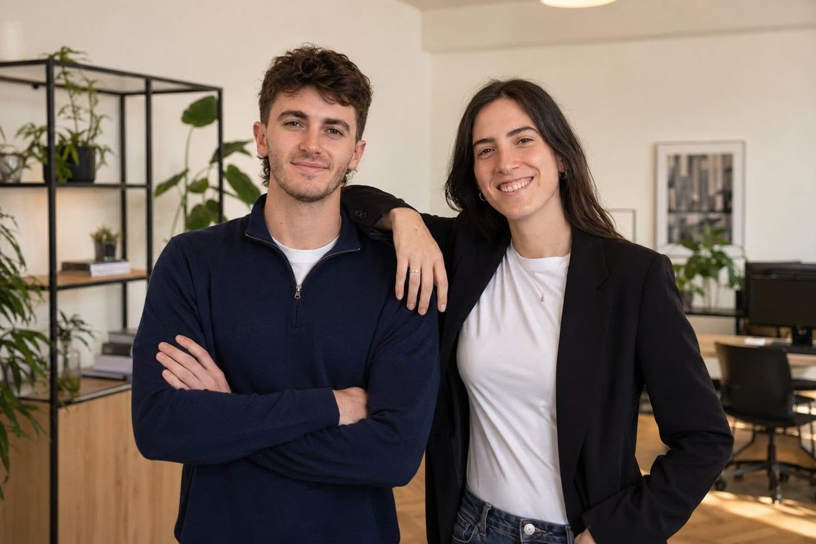 Cara Davies and Jake Carp, Levercon's founders